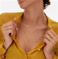 Collana Nanis Donna Soffio in Oro giallo Diamante 0.08 Ct CS10-583 - CS10-583